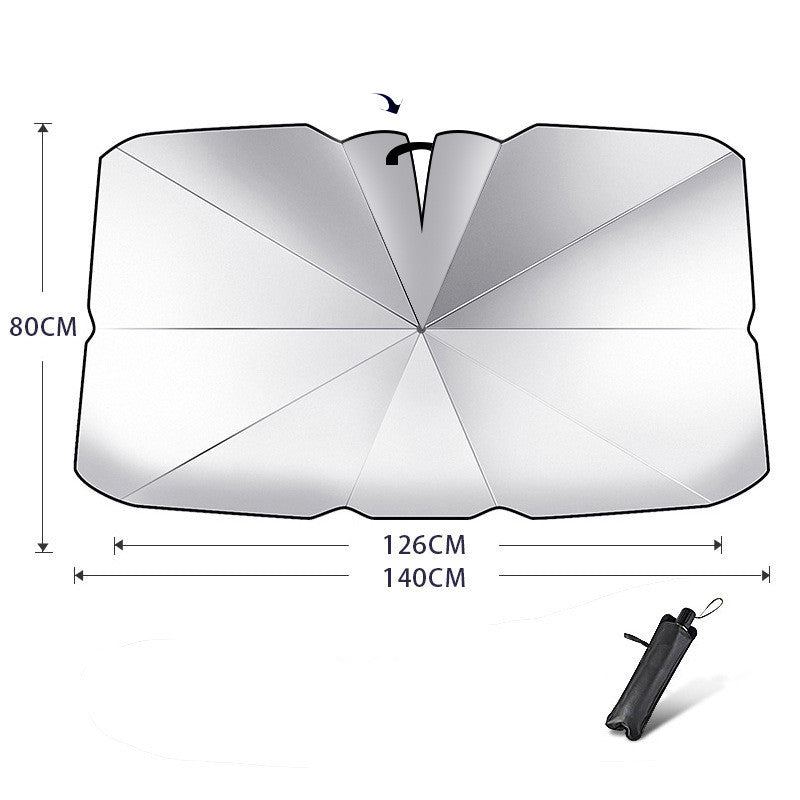 Foldable Car Windshield Sun Shade – Blocks UV & Heat, Keeps Your Car Cool